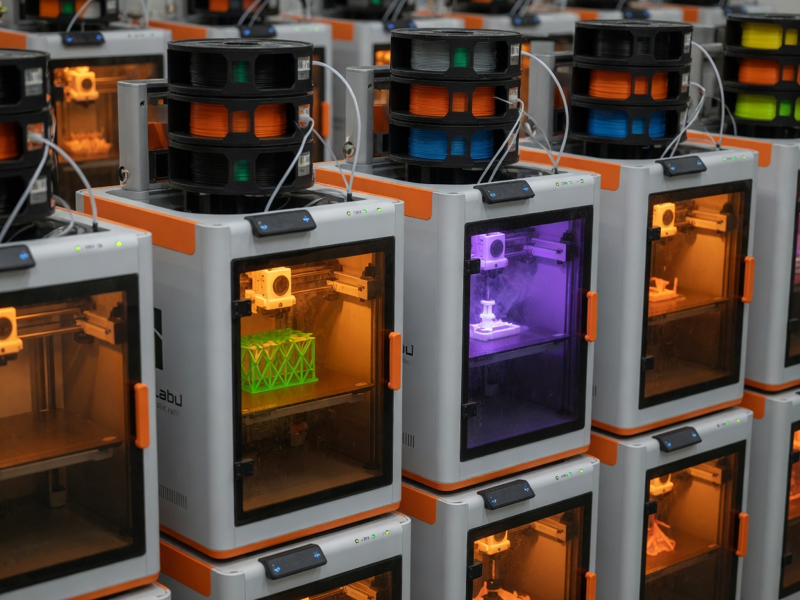 拓竹 3D 打印机农场